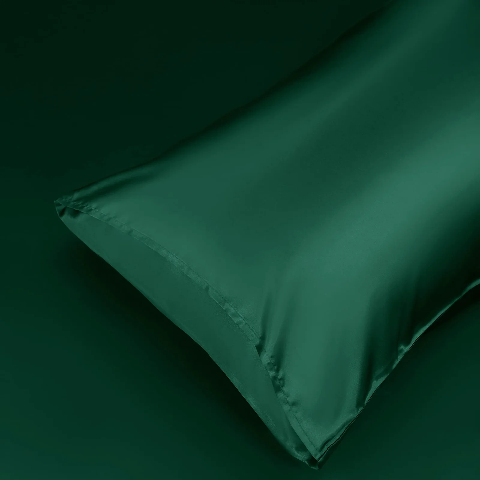 Homiest Satin Body Pillow Cover, 20x54 in, Blackish Green