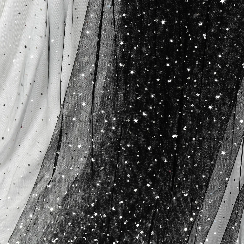 Homiest Glitter Tulle, Black